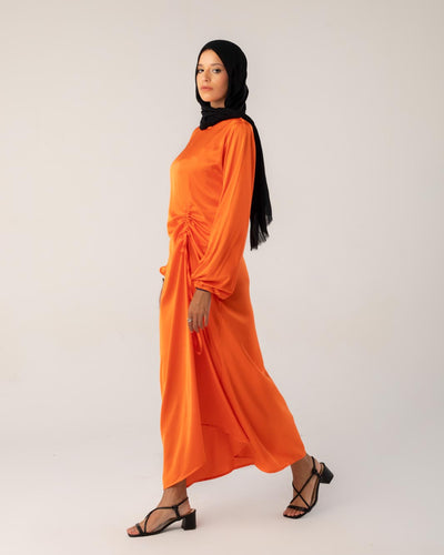 The Farida Drawstring Dress